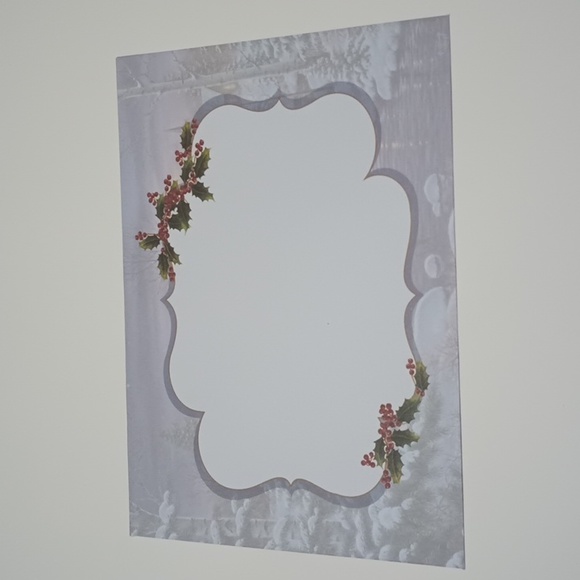 $2 Add-on Foil Snowy Church Scene Christmas Card & Envelope Gold - Picture 7 of 9